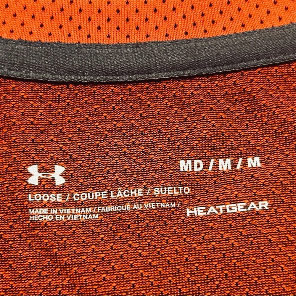 Under Armour Women's Orange and Gray Shorts with Matching T-shirt - Picture 4 of 4